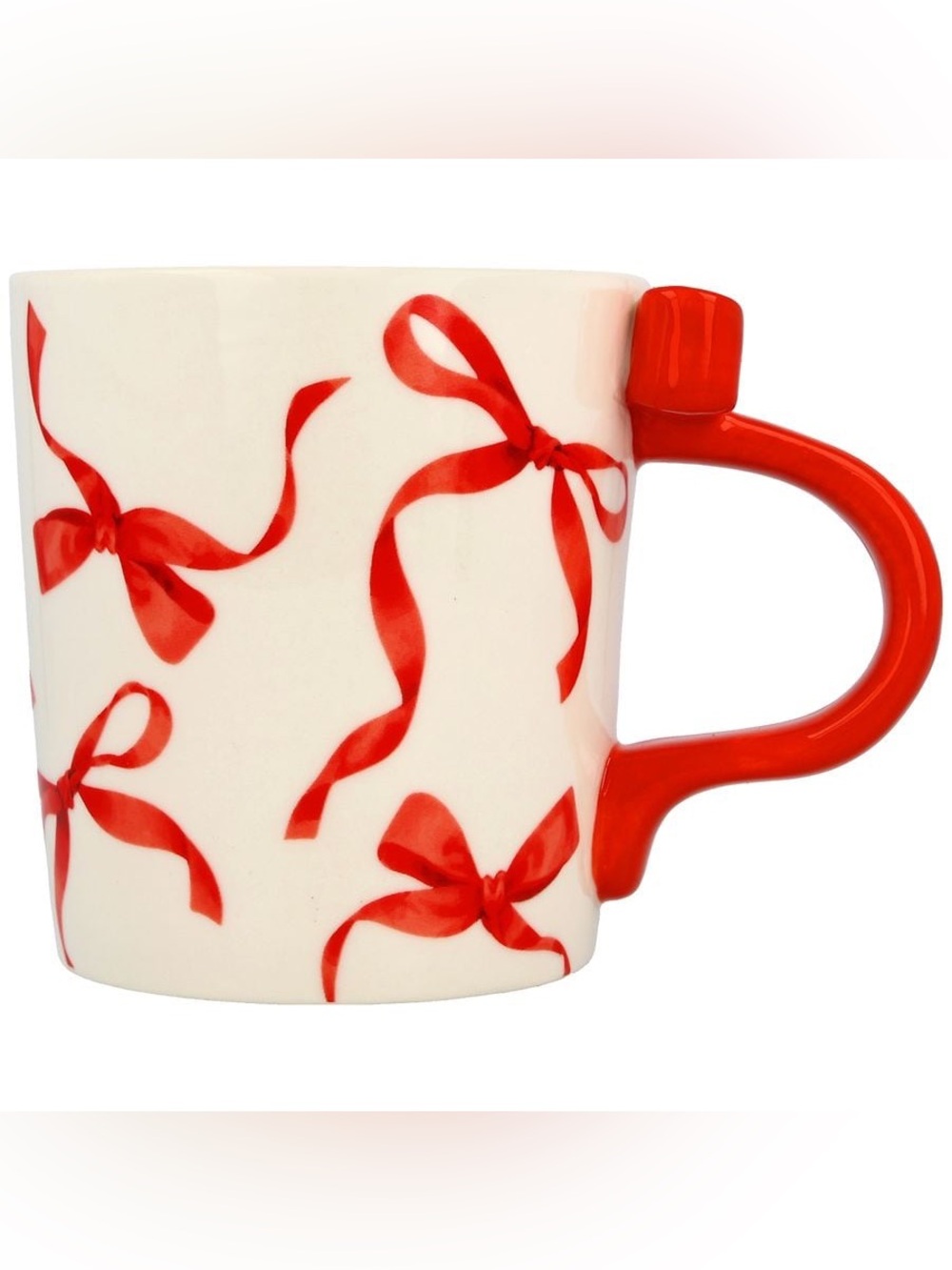 Festive Voice Ribbons and Bows Coffee Mug Set of 4
